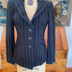 Armani Collezioni Black Striped Pantsuit